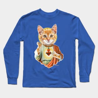 Jesus cat Long Sleeve T-Shirt